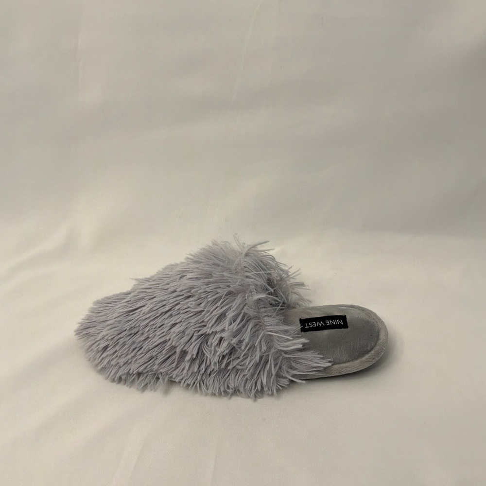 Nine West Plush Gray Slippers